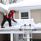 Dog Steps & Ramps: VEVOR Ladder Stabilizer, 2 in 1 Extension Wall Ladder Standoff Hook, Roof Ridge Ladder Accessories Both Horizontally and Vertically, Heavy-duty Steel Rubber Grip T-Bar, Quick Access to Steep Roofs