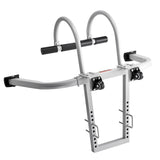 Dog Steps & Ramps: VEVOR Ladder Stabilizer, 2 in 1 Extension Wall Ladder Standoff Hook, Roof Ridge Ladder Accessories Both Horizontally and Vertically, Heavy-duty Steel Rubber Grip T-Bar, Quick Access to Steep Roofs