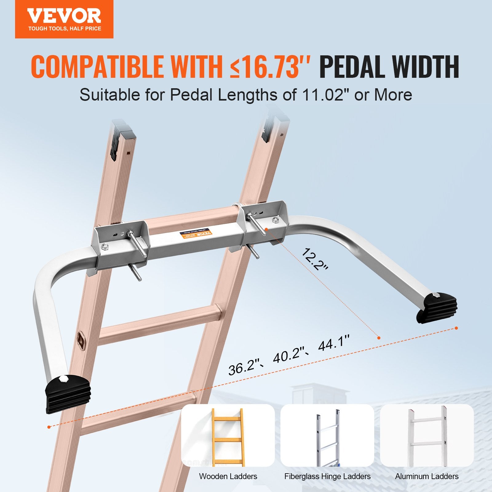 Supports & Braces: VEVOR Ladder Stabilizer Extension Ladder Standoff Heavy Duty Wing Span