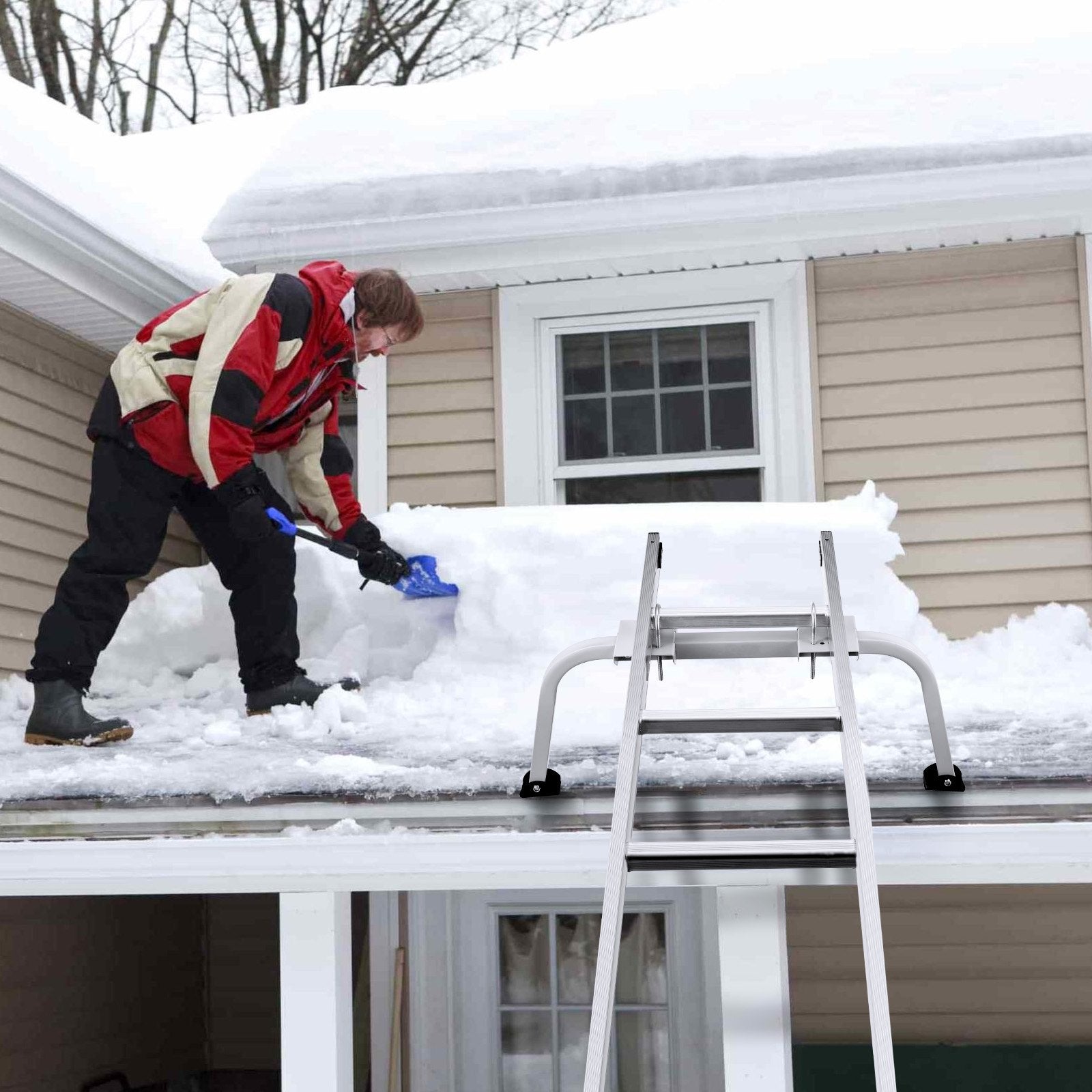 Supports & Braces: VEVOR Ladder Stabilizer Extension Ladder Standoff Heavy Duty Wing Span