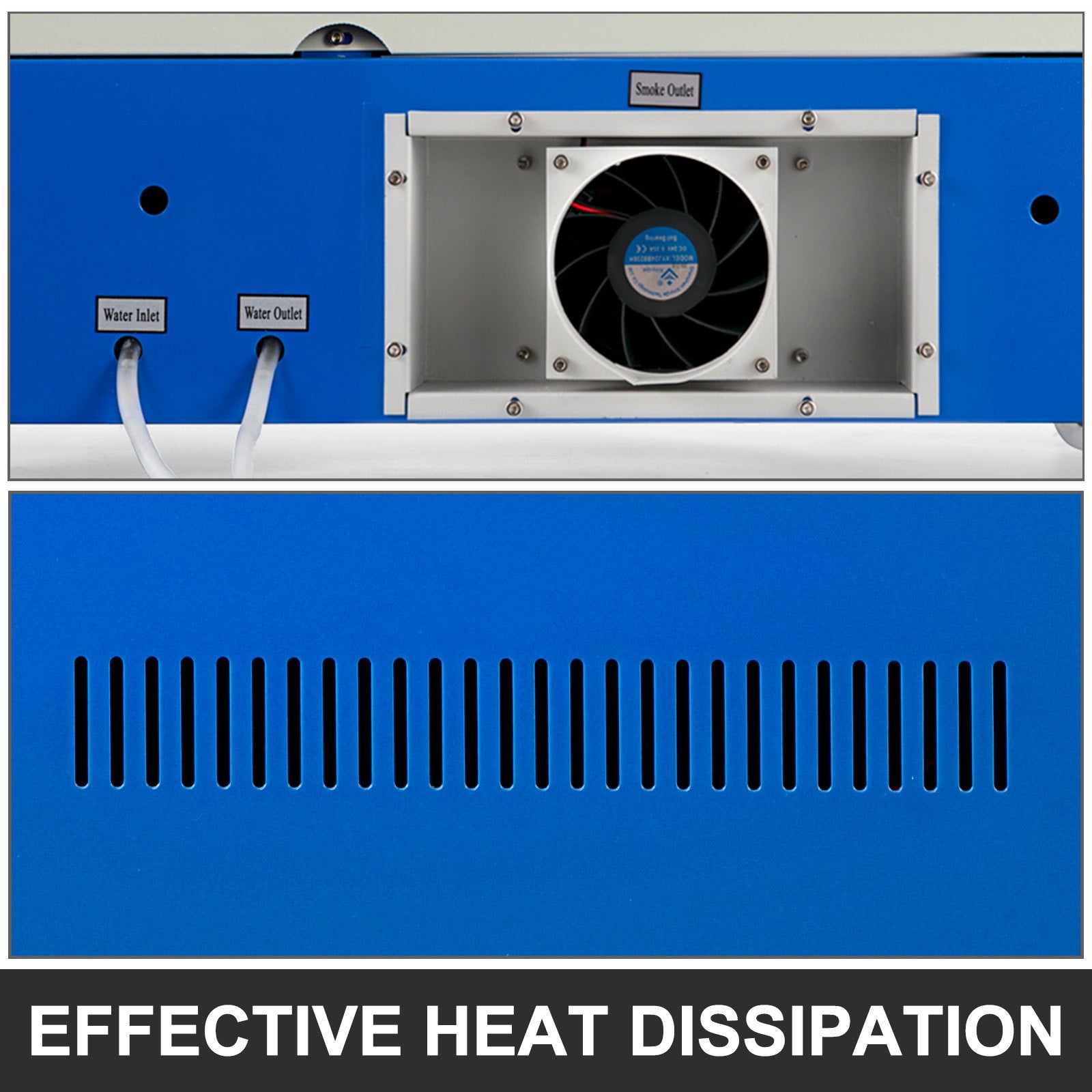 40W Co2 Laser 12"" x 8"" USB Port Laser Engraving Machine Air Exhaust Fan Laser Cutter High Precise Stepping Motor (40W CO2 Laser)