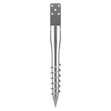 Outdoor Power Equipment: VEVOR No Dig Ground Anchor, 1 Pack 10 x 7 x 70 cm DIY Screw in Post Stake, Includes 6 Lag Bolts & a Rebar, U-Shape Heavy Duty Steel Post Holder, Great for Mailbox Posts and Fence Posts