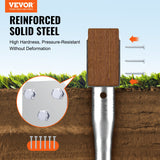 Outdoor Power Equipment: VEVOR No Dig Ground Anchor, 1 Pack 10 x 7 x 70 cm DIY Screw in Post Stake, Includes 6 Lag Bolts & a Rebar, U-Shape Heavy Duty Steel Post Holder, Great for Mailbox Posts and Fence Posts