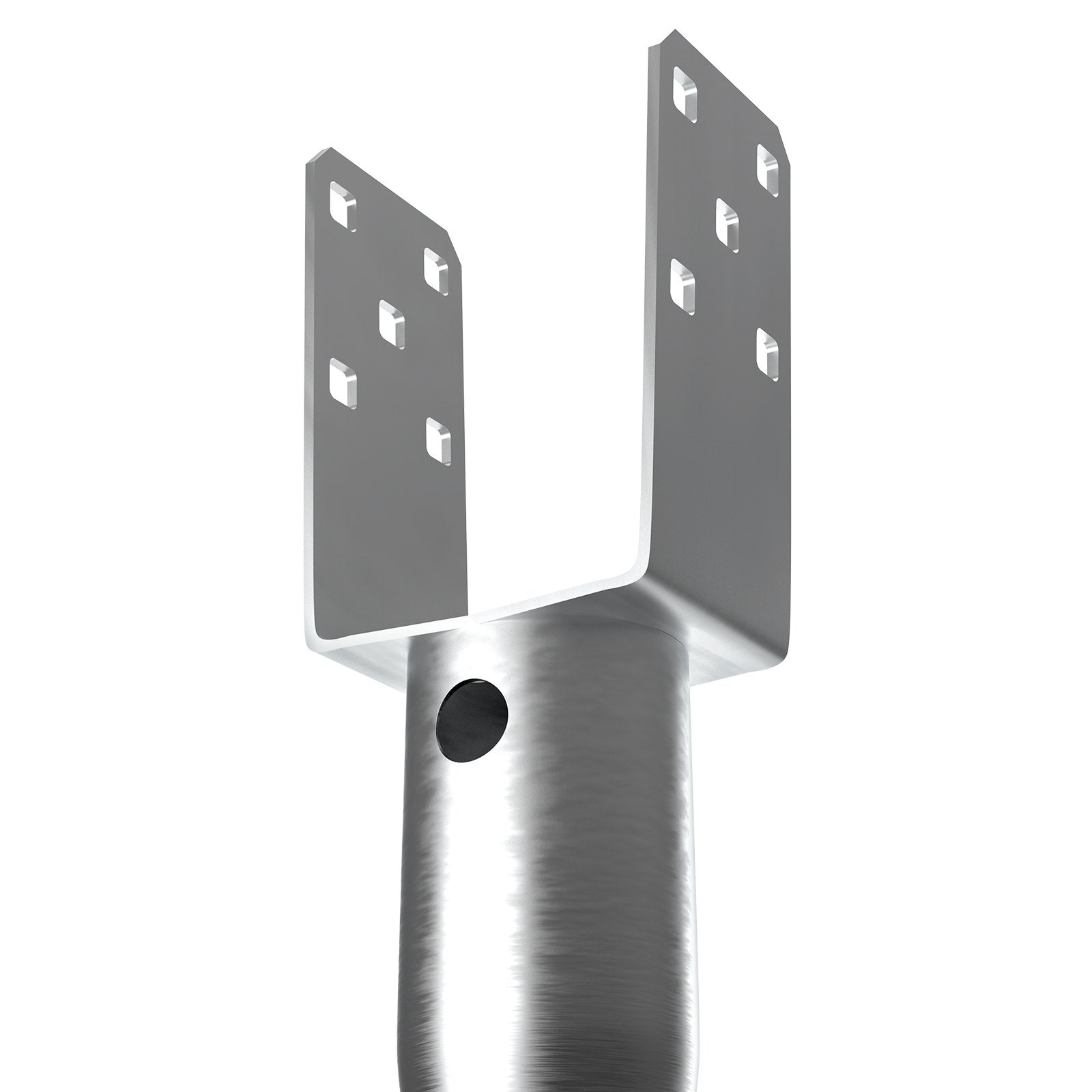 Outdoor Power Equipment: VEVOR No Dig Ground Anchor, 1 Pack 10 x 7 x 70 cm DIY Screw in Post Stake, Includes 6 Lag Bolts & a Rebar, U-Shape Heavy Duty Steel Post Holder, Great for Mailbox Posts and Fence Posts