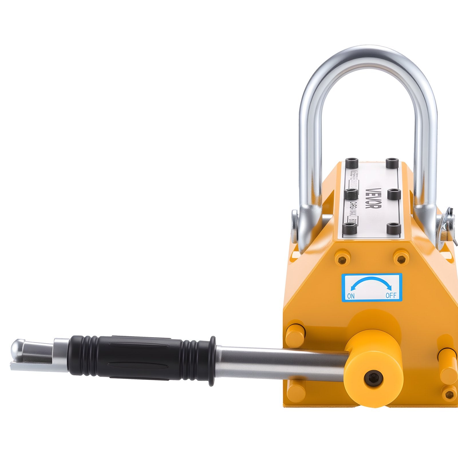 Automotive Lifts & Hoists: VEVOR Permanent Magnetic Lifter, 600 kg Pulling Capacity, Heavy Duty N42 Neodymium Lifting Magnet with Release Handle and Steel Hook, Used in Shop Crane and Hoist, for Lifting Plate Steel, Board
