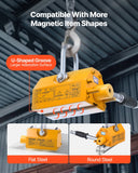 Tattoo Suppliers: VEVOR Permanent Magnetic Lifter, 400 kg Pulling Capacity, Heavy Duty N42 Neodymium Lifting Magnet with Release Handle and Steel Hook, Used in Shop Crane and Hoist, for Lifting Plate Steel, Board