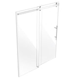 Shower Heads & Screens: VEVOR Frameless Shower Door 58-59" x 75" SGCC Tempered Glass 5/16" Chrome