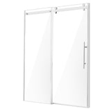 Shower Heads & Screens: VEVOR Frameless Shower Door 58-59" x 75" SGCC Tempered Glass 5/16" Chrome
