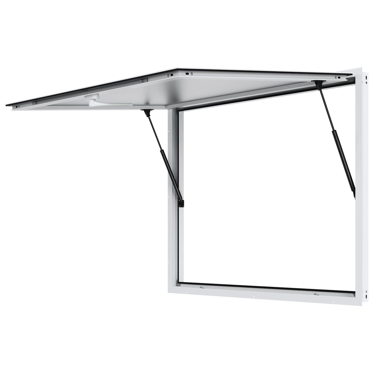 Concession Window for Food Truck, 48"x36" Aluminum Alloy Food Truck Service Window, Up to 85 Degrees Stand Serving Window with Awning Door & Drag Hook,  for Food Trucks Concession Trailers