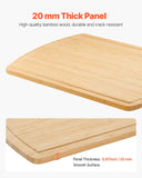Caravan Accessories: VEVOR Noodle Board Stove Cover, Stove Top Cover Board for Gas Burner & Electric Stove, Bamboo Wood Cutting Board with Juice Grooves, RV Stovetop/ Kitchen Sink Cover for Counter Space & Tray, Natural