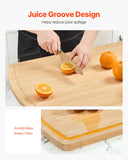 Caravan Accessories: VEVOR Noodle Board Stove Cover, Stove Top Cover Board for Gas Burner & Electric Stove, Bamboo Wood Cutting Board with Juice Grooves, RV Stovetop/ Kitchen Sink Cover for Counter Space & Tray, Natural