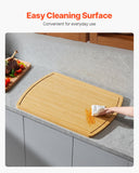 Caravan Accessories: VEVOR Noodle Board Stove Cover, Stove Top Cover Board for Gas Burner & Electric Stove, Bamboo Wood Cutting Board with Juice Grooves, RV Stovetop/ Kitchen Sink Cover for Counter Space & Tray, Natural
