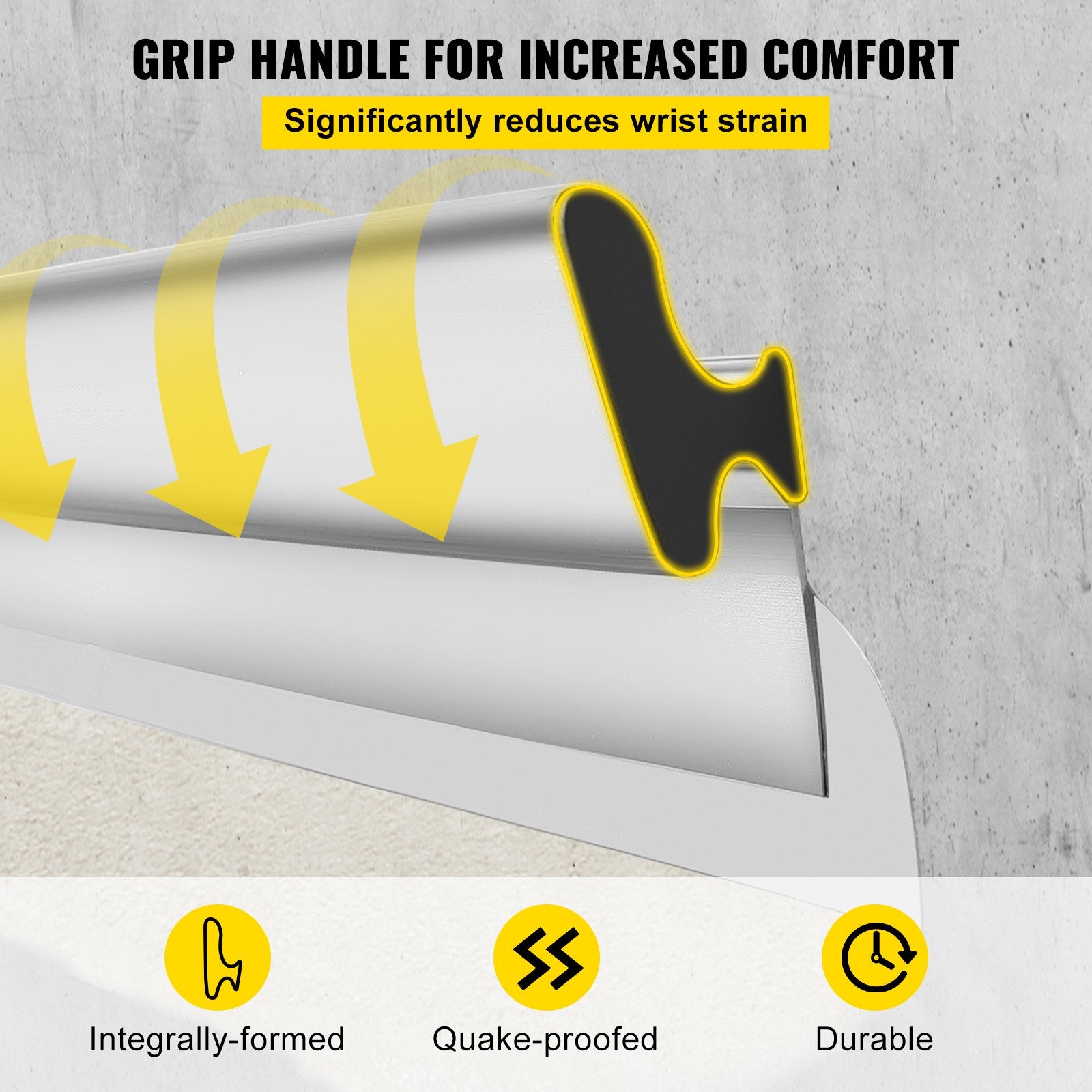 Putty Knives, Scrapers & Chisels: VEVOR Drywall Skimming Blade Putty Knife 24inch Finishing Tool Stainless Steel