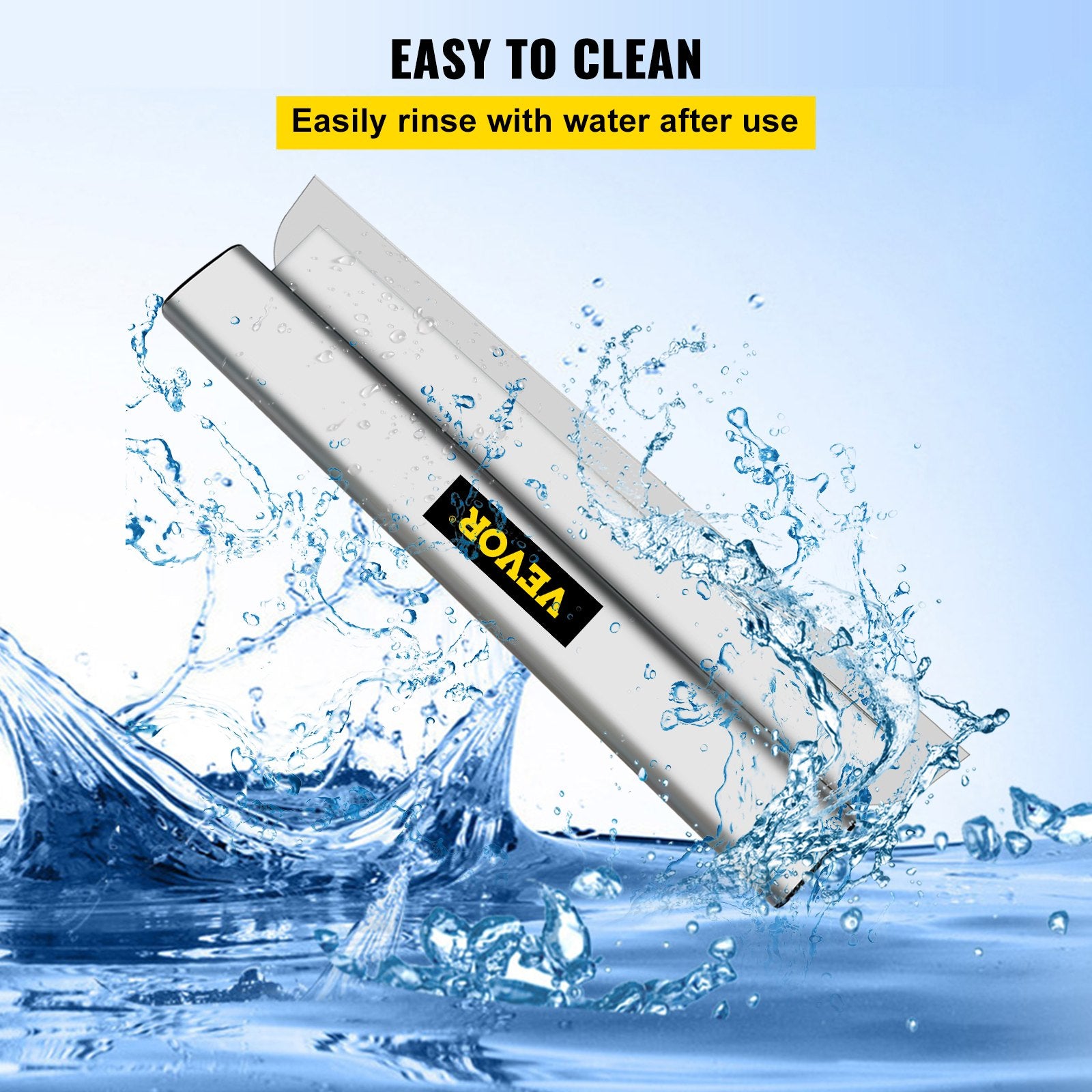 Putty Knives, Scrapers & Chisels: VEVOR Drywall Skimming Blade Putty Knife 24inch Finishing Tool Stainless Steel