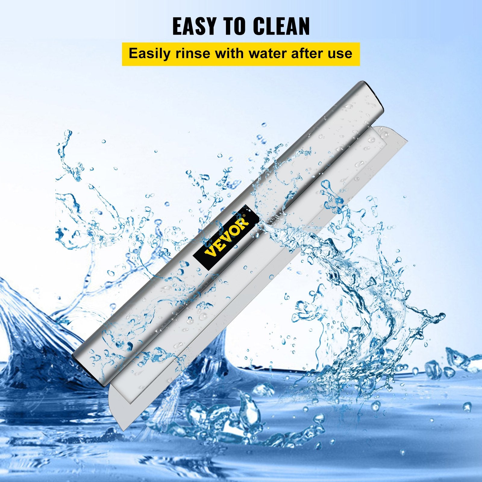 Putty Knives, Scrapers & Chisels: VEVOR Skimming Blade,40 inch Smoothing Knife, European Stainless Steel Construction Knife, Aluminum Blade Profile Smoothing Knockdown Spatula for Gyprock/Drywall/Wall-Board