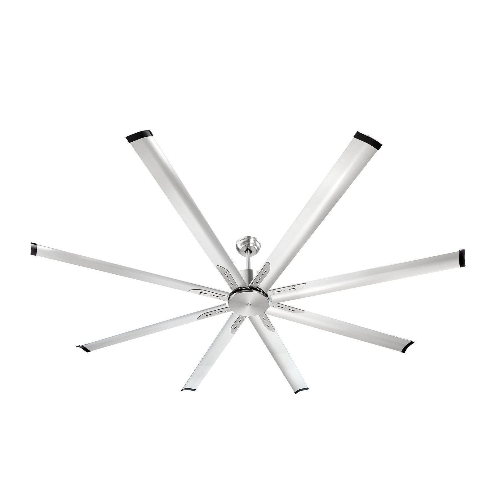Desktops & Accessories: VEVOR 213 cm Ceiling Fan No Light, 6-Speed Remote Control, Aluminum 8-Blade, Reversible DC Motor, Modern Low Profile Flush Mount Fan for Bedroom, Living Room, Patio, Indoor/Outdoor, Brushed Nickel