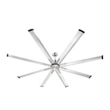 Desktops & Accessories: VEVOR 213 cm Ceiling Fan No Light, 6-Speed Remote Control, Aluminum 8-Blade, Reversible DC Motor, Modern Low Profile Flush Mount Fan for Bedroom, Living Room, Patio, Indoor/Outdoor, Brushed Nickel