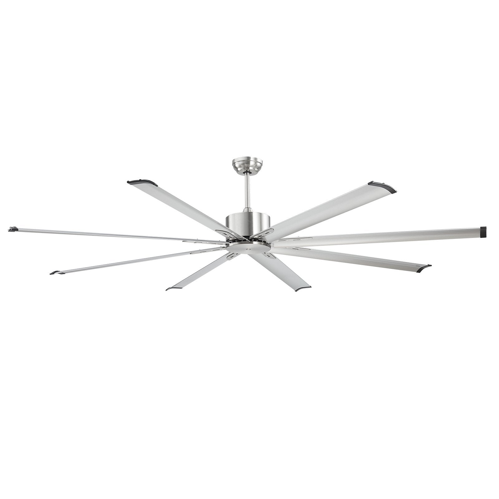 Desktops & Accessories: VEVOR 213 cm Ceiling Fan No Light, 6-Speed Remote Control, Aluminum 8-Blade, Reversible DC Motor, Modern Low Profile Flush Mount Fan for Bedroom, Living Room, Patio, Indoor/Outdoor, Brushed Nickel