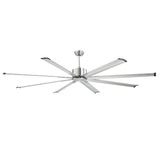 Desktops & Accessories: VEVOR 213 cm Ceiling Fan No Light, 6-Speed Remote Control, Aluminum 8-Blade, Reversible DC Motor, Modern Low Profile Flush Mount Fan for Bedroom, Living Room, Patio, Indoor/Outdoor, Brushed Nickel