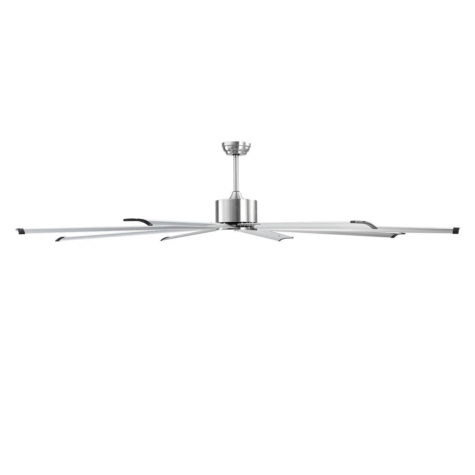 Desktops & Accessories: VEVOR 213 cm Ceiling Fan No Light, 6-Speed Remote Control, Aluminum 8-Blade, Reversible DC Motor, Modern Low Profile Flush Mount Fan for Bedroom, Living Room, Patio, Indoor/Outdoor, Brushed Nickel