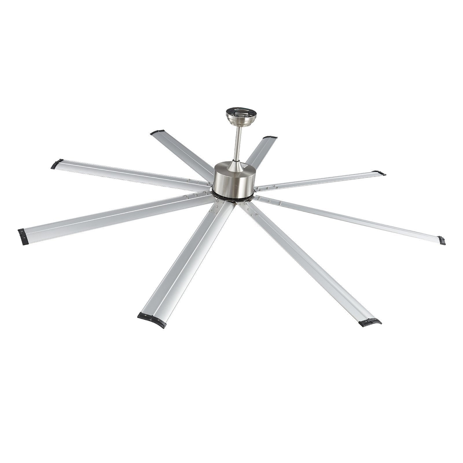 Desktops & Accessories: VEVOR 213 cm Ceiling Fan No Light, 6-Speed Remote Control, Aluminum 8-Blade, Reversible DC Motor, Modern Low Profile Flush Mount Fan for Bedroom, Living Room, Patio, Indoor/Outdoor, Brushed Nickel