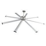 Desktops & Accessories: VEVOR 213 cm Ceiling Fan No Light, 6-Speed Remote Control, Aluminum 8-Blade, Reversible DC Motor, Modern Low Profile Flush Mount Fan for Bedroom, Living Room, Patio, Indoor/Outdoor, Brushed Nickel
