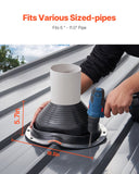 Automotive Repair & Speciality Tools: VEVOR 2 Pcs Metal Roof Pipe Flashing Boots Fit 150-280 mm Pipe High Temp EDPM