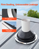 Automotive Repair & Speciality Tools: VEVOR 2 Pcs Metal Roof Pipe Flashing Boots Fit 150-280 mm Pipe High Temp EDPM