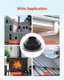 Automotive Repair & Speciality Tools: VEVOR 2 Pcs Metal Roof Pipe Flashing Boots Fit 150-280 mm Pipe High Temp EDPM