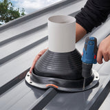 Automotive Repair & Speciality Tools: VEVOR 2 Pcs Metal Roof Pipe Flashing Boots Fit 150-280 mm Pipe High Temp EDPM