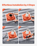 Automotive Parts: VEVOR 2 Pcs Metal Roof Pipe Flashing Boot Fit 170-355 mm Pipe High Temp Silicone