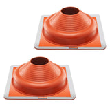 Automotive Parts: VEVOR 2 Pcs Metal Roof Pipe Flashing Boot Fit 170-355 mm Pipe High Temp Silicone