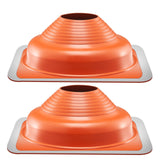 Automotive Parts: VEVOR 2 Pcs Metal Roof Pipe Flashing Boot Fit 160-300 mm Pipe High Temp Silicone