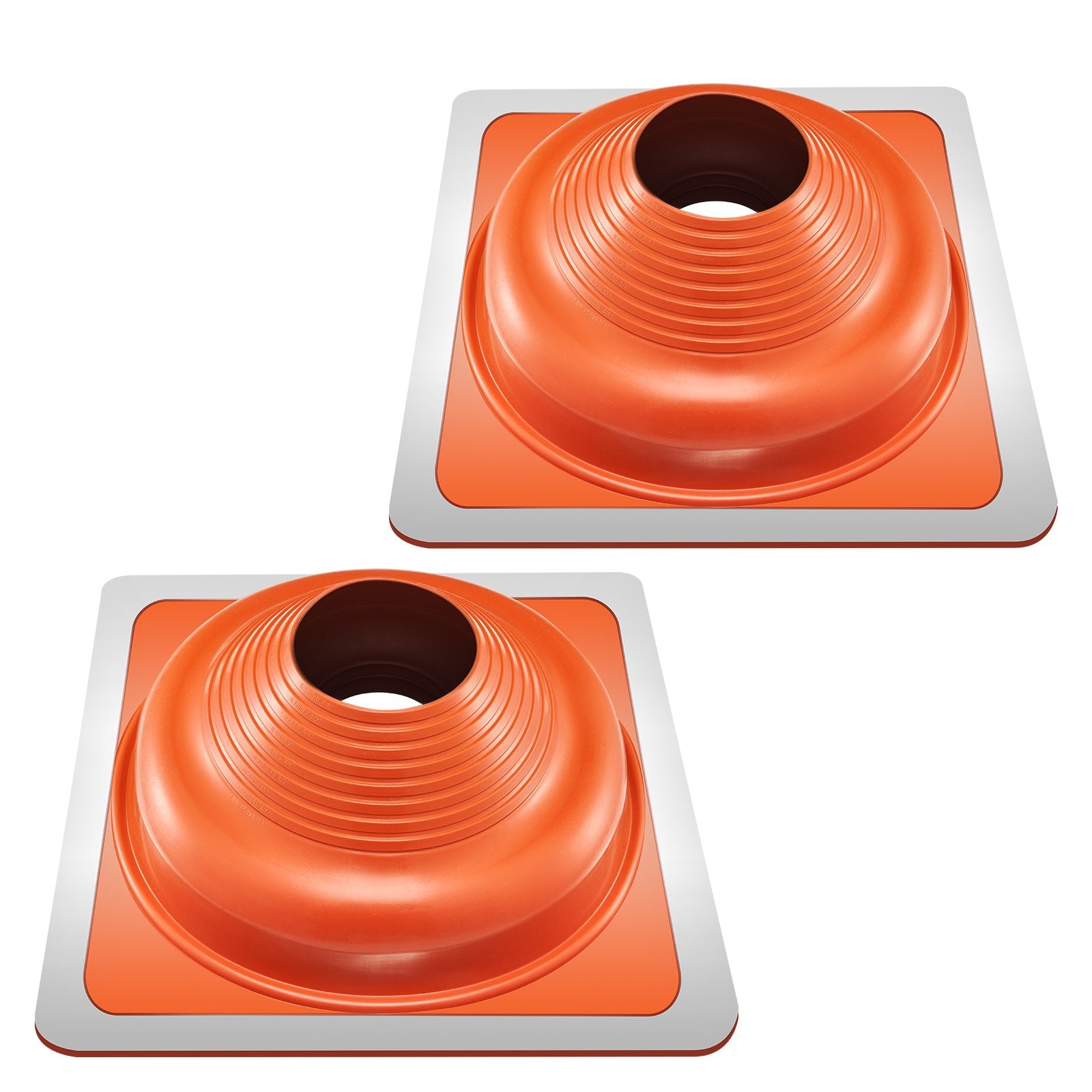 Automotive Parts: VEVOR 2 Pcs Metal Roof Pipe Flashing Boot Fit 160-300 mm Pipe High Temp Silicone