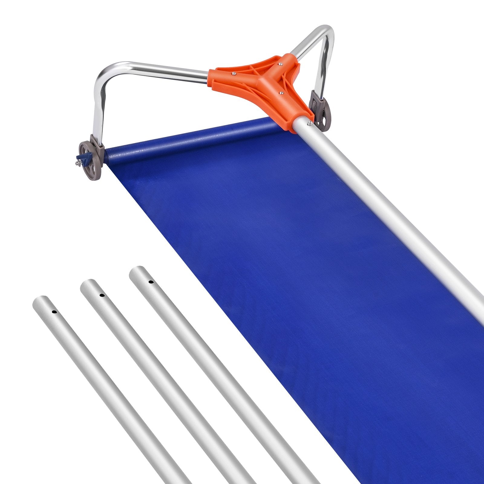 Spreaders & Wheelbarrows: VEVOR Snow Roof Rake, 27cm Aluminum Blade, 1.25-5.24 m Adjustable Roof Snow Scraper with Wheels & Slide, Lightweight Snows Removal Tool for House Rooftop Leaves Debris Clearing