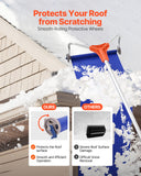 Spreaders & Wheelbarrows: VEVOR Snow Roof Rake, 27cm Aluminum Blade, 1.25-5.24 m Adjustable Roof Snow Scraper with Wheels & Slide, Lightweight Snows Removal Tool for House Rooftop Leaves Debris Clearing