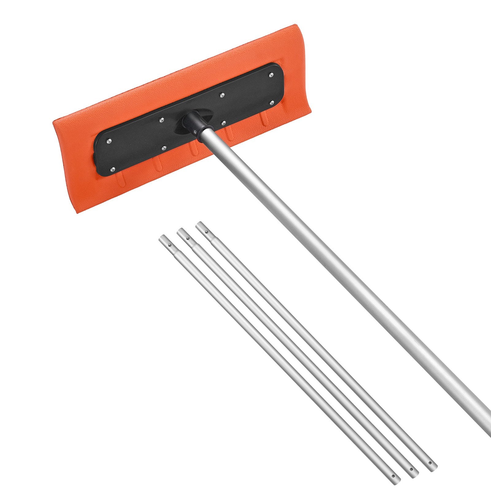 Spreaders & Wheelbarrows: VEVOR Snow Roof Rake, 45cm Foam Blade, 2.25-5.62 m Adjustable Roof Snow Scraper, Extension Tubes & Non-Slip Handle, Lightweight Snows Removal Tool for House Leaves Debris Clearing