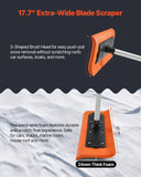Spreaders & Wheelbarrows: VEVOR Snow Roof Rake, 45cm Foam Blade, 2.25-5.62 m Adjustable Roof Snow Scraper, Extension Tubes & Non-Slip Handle, Lightweight Snows Removal Tool for House Leaves Debris Clearing