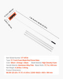 Spreaders & Wheelbarrows: VEVOR Snow Roof Rake, 45cm Foam Blade, 2.25-5.62 m Adjustable Roof Snow Scraper, Extension Tubes & Non-Slip Handle, Lightweight Snows Removal Tool for House Leaves Debris Clearing