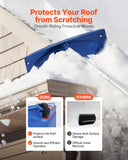 Spreaders & Wheelbarrows: VEVOR Snow Roof Rake, 60cm PP Plastic Blade, 1.18-5.55 m Adjustable Roof Snow Scraper with Wheels, Anti-Slip Handle Snows Removal Tool, Lightweight House Rooftop Rake for Leaves Debris Removal