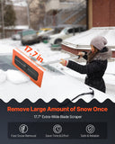 Automotive Decor: VEVOR Snow Roof Rake, 1.2m Long Reach Car Roof Snow Scraper, 45cm Foam Blade for No Scratches, Non-Slip Handle, Lightweight Snows Removal Tool for Vehicle Garage Rooftop Leaves Debris Clearing