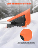 Automotive Decor: VEVOR Snow Roof Rake, 1.2m Long Reach Car Roof Snow Scraper, 45cm Foam Blade for No Scratches, Non-Slip Handle, Lightweight Snows Removal Tool for Vehicle Garage Rooftop Leaves Debris Clearing