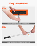 Automotive Decor: VEVOR Snow Roof Rake, 1.2m Long Reach Car Roof Snow Scraper, 45cm Foam Blade for No Scratches, Non-Slip Handle, Lightweight Snows Removal Tool for Vehicle Garage Rooftop Leaves Debris Clearing