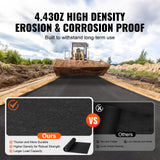 Aprons: VEVOR Driveway Fabric, 1*50m Non Woven Geotextile Fabric, Heavy Duty Garden Weed Barrier Fabric, 4.43OZ Landscape Fabric, French Drains Drainage Fabric, Ground Cover Weed Control Fabric,3.28 x 164 ft