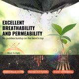 Aprons: VEVOR Non Woven Geotextile Fabric Under Gravel, 6x50FT 8OZ Driveway Fabric Landscape Fabric, Heavy Duty Weed Barrier Fabric, Ground Cover Weed Control Fabric, French Drains Drainage Fabric, Black