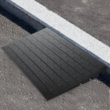 Automotive Repair & Speciality Tools: VEVOR Rubber Threshold Ramp, 4" Rise Threshold Ramp Doorway, 3 Channels Cord Cover Rubber Solid Threshold Ramp, Rubber Angled Entry Rated 2200 Lbs Load Capacity for Wheelchair and Scooter