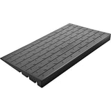 Automotive Repair & Speciality Tools: VEVOR Rubber Threshold Ramp, 4" Rise Threshold Ramp Doorway, 3 Channels Cord Cover Rubber Solid Threshold Ramp, Rubber Angled Entry Rated 2200 Lbs Load Capacity for Wheelchair and Scooter