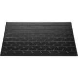 Automotive Repair & Speciality Tools: VEVOR Rubber Threshold Ramp, 4" Rise Threshold Ramp Doorway, 3 Channels Cord Cover Rubber Solid Threshold Ramp, Rubber Angled Entry Rated 2200 Lbs Load Capacity for Wheelchair and Scooter