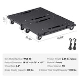Mobility & Accessibility: VEVOR Furniture Dolly, 500 lbs Capacity Each Count, Furniture Mover with Wheels, Portable Moving Rollers 4 Wheels Heavy Duty, Small Flat Dolly Cart with Interlocking for Heavy Furniture, 2 Pack, Black