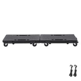 Mobility & Accessibility: VEVOR Furniture Dolly, 500 lbs Capacity Each Count, Furniture Mover with Wheels, Portable Moving Rollers 4 Wheels Heavy Duty, Small Flat Dolly Cart with Interlocking for Heavy Furniture, 2 Pack, Black